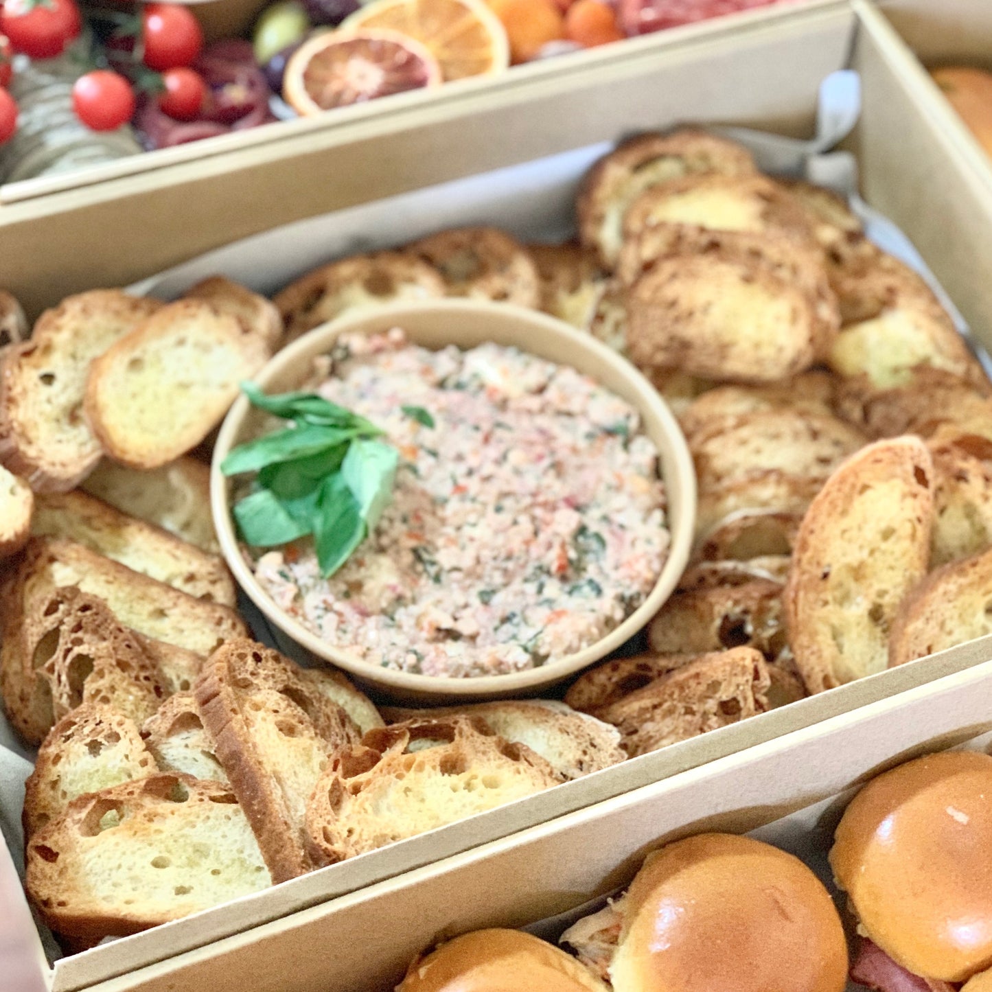 Ciabatta Crostini with Dip
