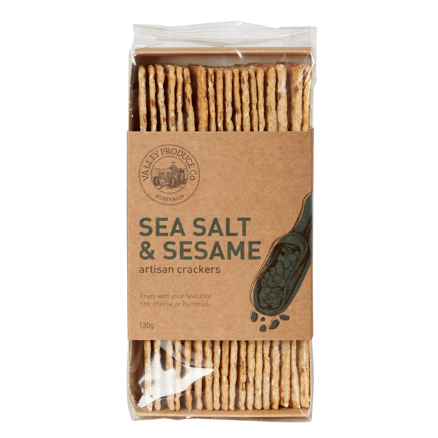Sea Salt and Sesame Artisan Crackers