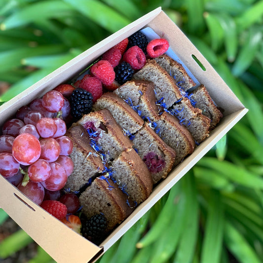 Banana Bread with Seasonal Fruit